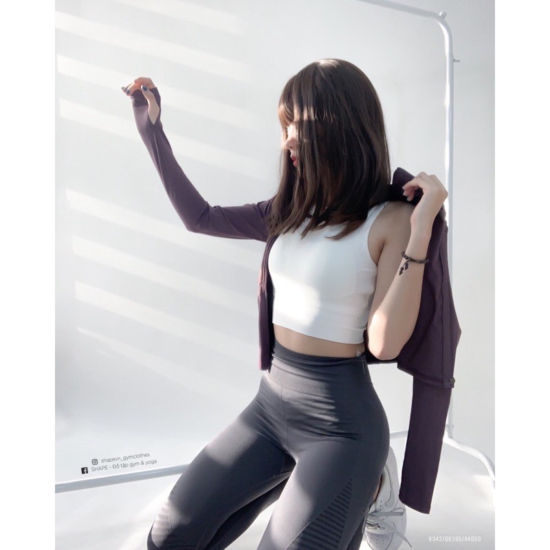 Quần tập gym yoga legging nữ cạp cao nâng mông tôn dáng vải dệt co dãn 4 chiều Na.qi [QD195] | BigBuy360 - bigbuy360.vn