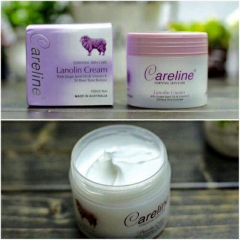 Kem mỡ cừu tím Careline Lanolin Cream Australia - Kem bôi hàng ngày của Úc