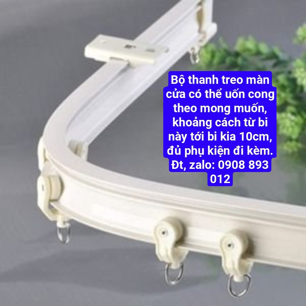 Thanh Treo Màn Cửa Bi Trượt Có Thể Uốn Cong Như Mong Muốn