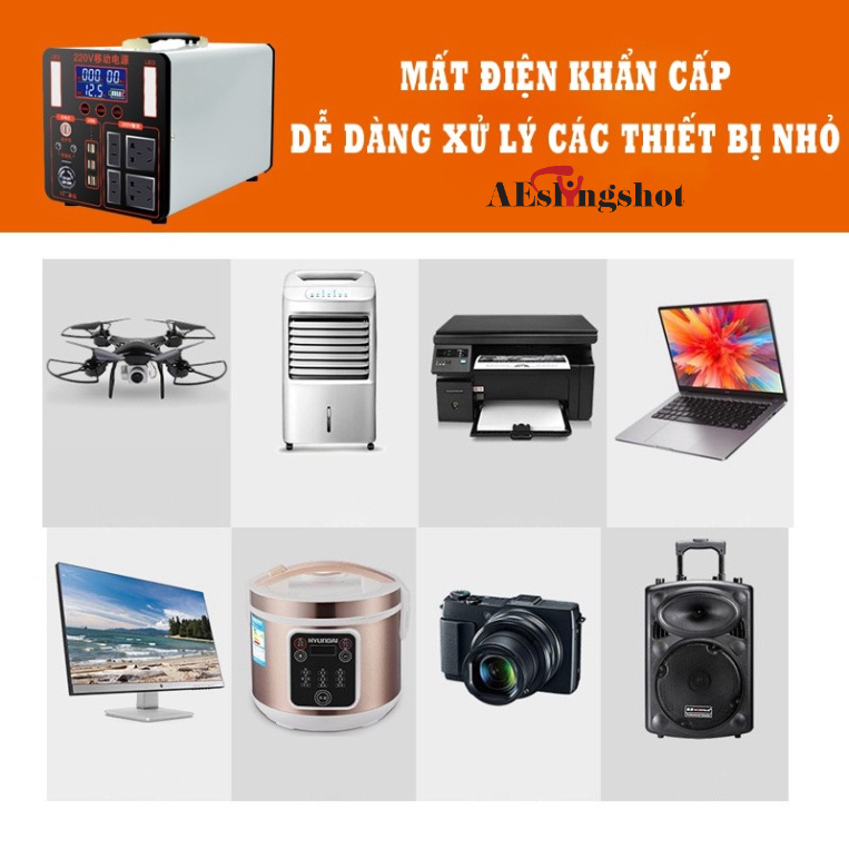 Trạm sạc dự phòng di động - nguồn điện di động du lịch dã ngoại 200.000-500.000 mAh sạc nhanh- nguồn ra 220V-DCP17