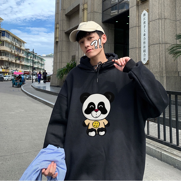 Hoodie Nỉ Bông Nam Nữ Form Rộng In Hình 2s Clothing, Áo Hoodie Nỉ Mũ Rộng In Hình Panda 2s Clothing TV5026