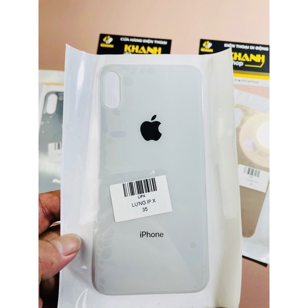 Kính cường lực lưng mặt sau cho iPhone X/XS ( Không cần tách viền Camera ) màu theo máy , trong suốt