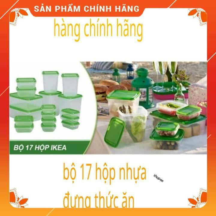 Bộ Hộp 17 món - Set 17 Hộp Nhựa Cao Cấp Đựng Thực Phẩm Bảo Quản Tủ Lạnh [FREESHIP]