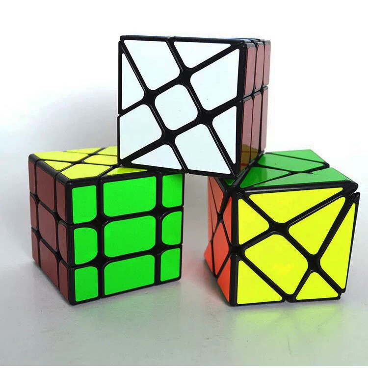 [Mã LIFETOYS1 giảm 30K đơn 99K] Combo 3 Rubik Axis, Windmill, Fisher - Rubik Biến Thể Viền Đen Cao Cấp