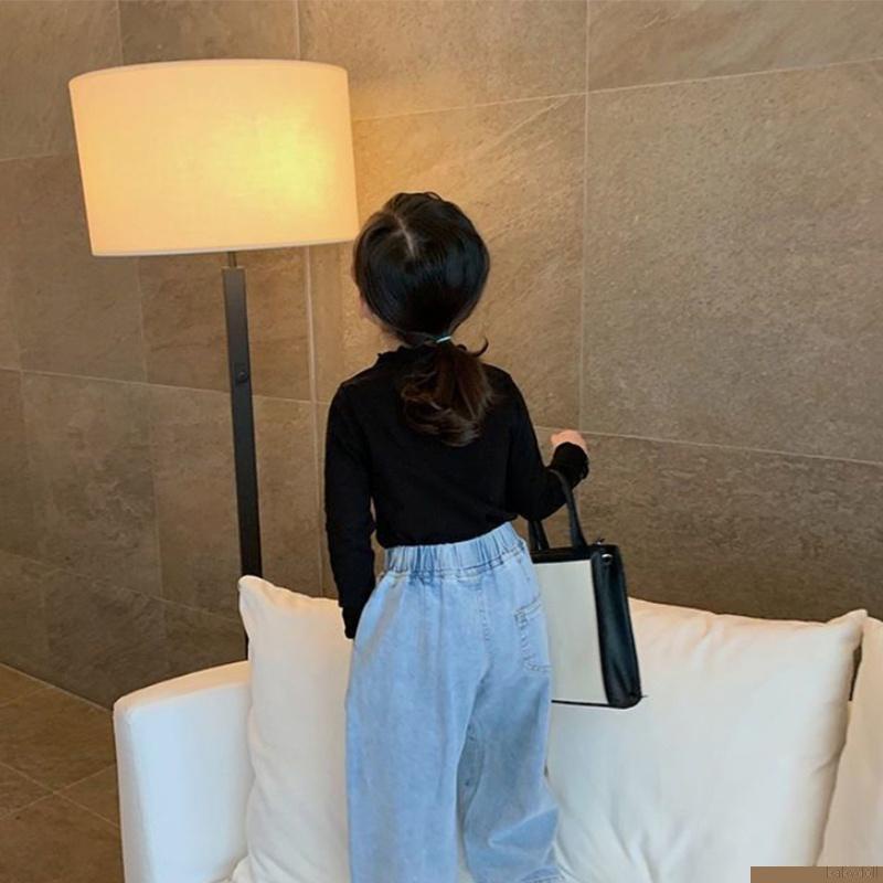 Áo thun tay dài đính nơ thời trang dành cho bé gái