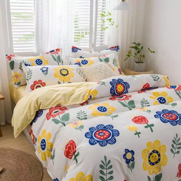 [THANH LÝ] Bộ chăn ga gối cotton poly 4 món | BigBuy360 - bigbuy360.vn