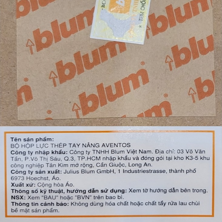 Tay nâng cánh đôi xếp Blum Aventos - HF25