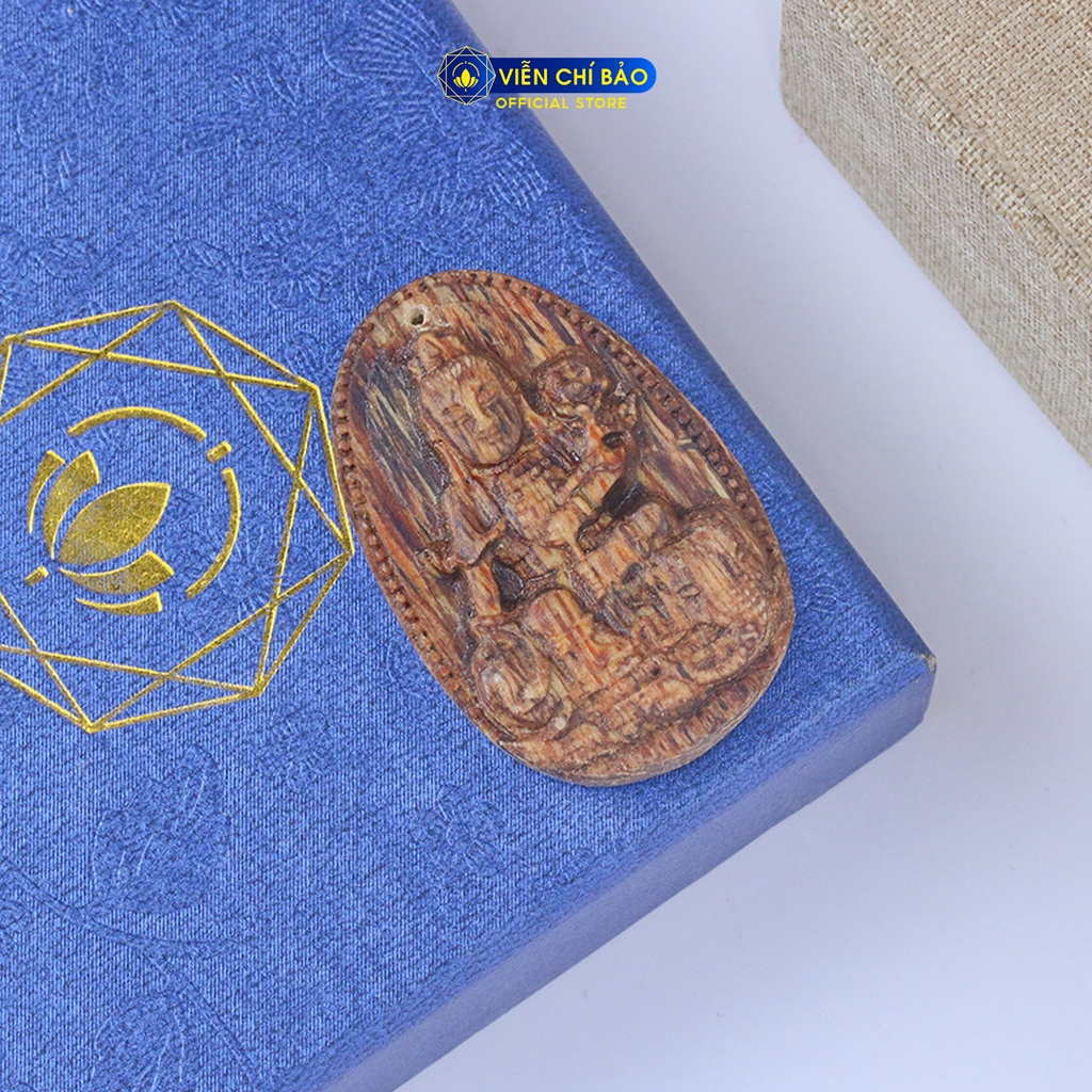 Mặt dây chuyền trầm hương nam nữ phật phổ Hiền Bồ Tát thời trang phụ kiện trang sức  Viễn Chí Bảo M200351