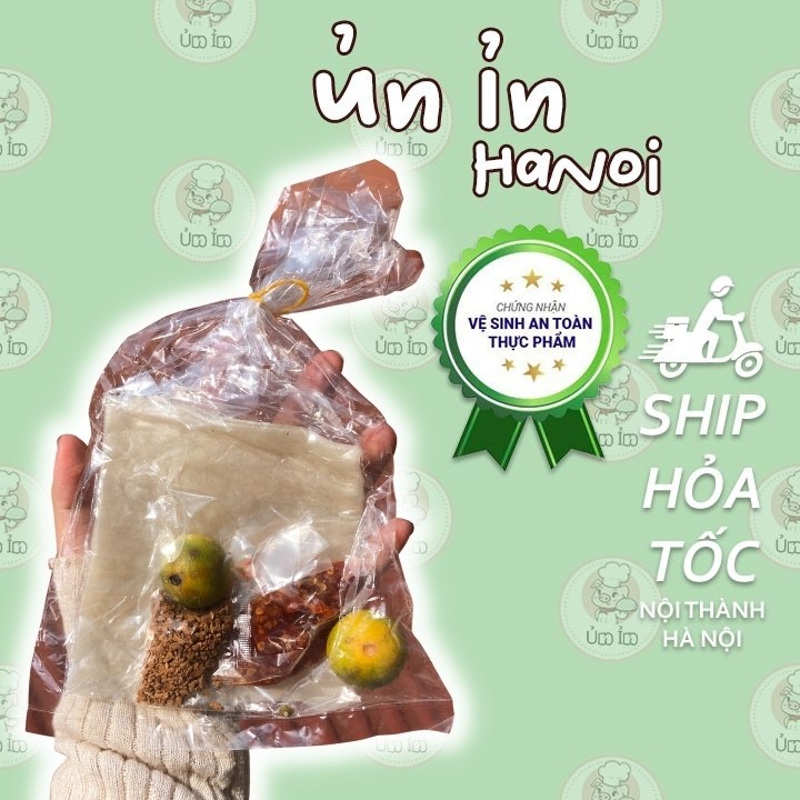 Bánh Tráng Phơi Sương UNIN Bánh Tráng Ăn Kèm Nước Chấm Ớt Rim Sa Tế Cay Ngon Lạ Miệng Không Quất BT013