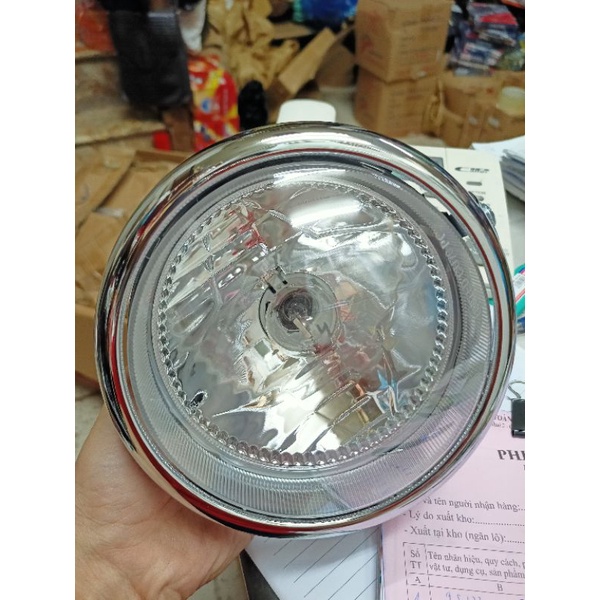 Bộ đèn pha xe máy cub 50cc học sinh liền đui bóng, pha đèn cub mới , cup liên doanh