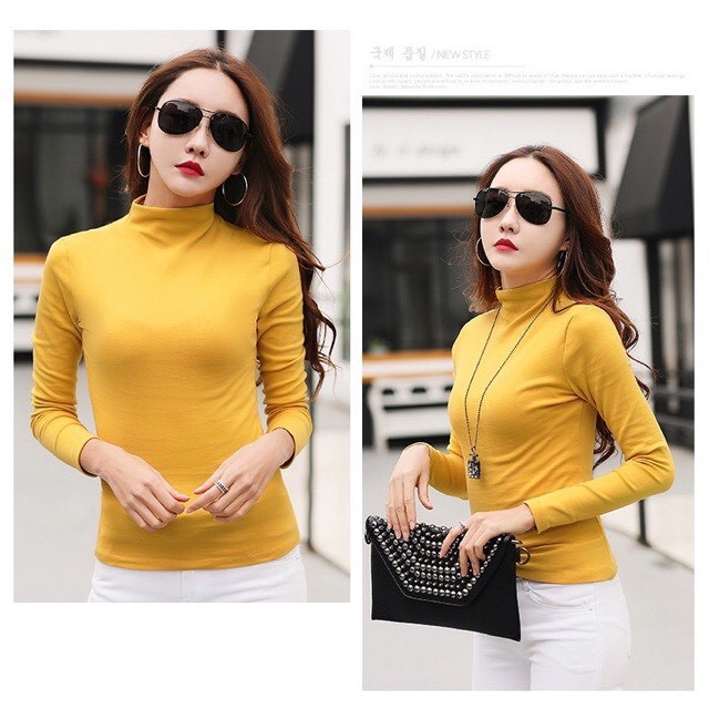 Áo giữ nhiệt nữ cổ cao siêu ấm | BigBuy360 - bigbuy360.vn