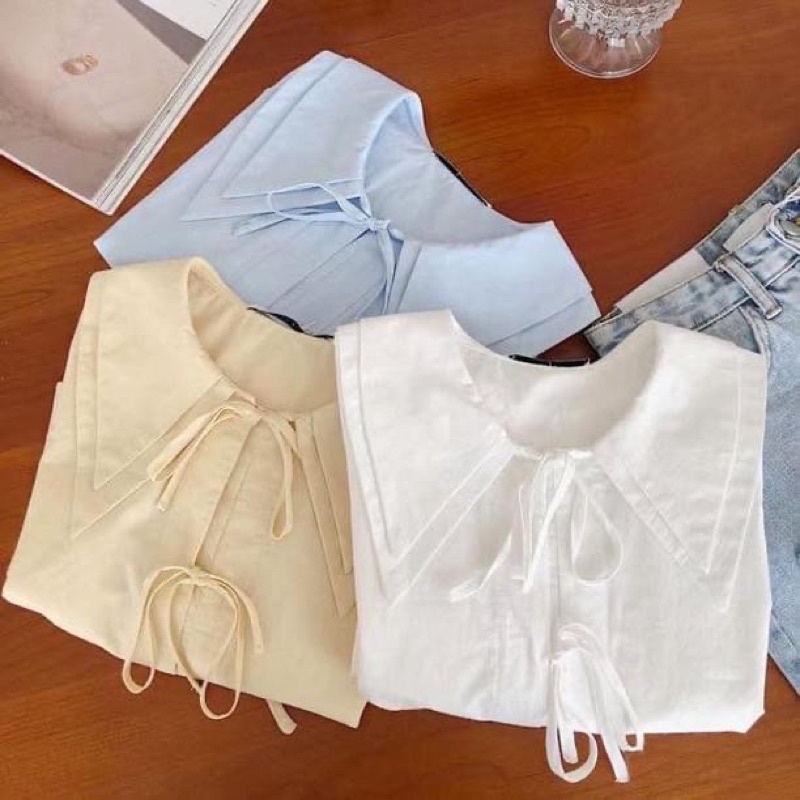 Áo blouse thắt dây cổ thuỷ thủ Comic | BigBuy360 - bigbuy360.vn