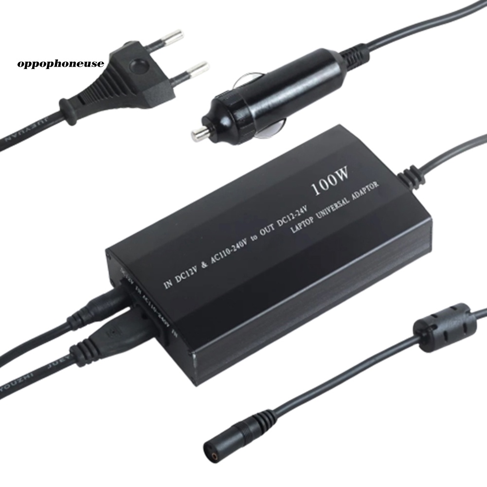 *DNPJ* 100W 12-24V Universal Notebook Laptop Car DC Charger AC Power Supply Adapter