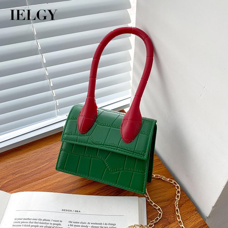 Túi đeo chéo IELGY bằng PVC họa tiết vân đá phong cách Hàn Quốc thời trang dành cho nữ