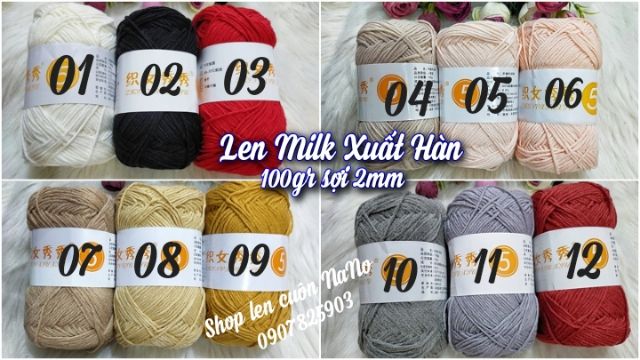 Len Milk Xuất Hàn