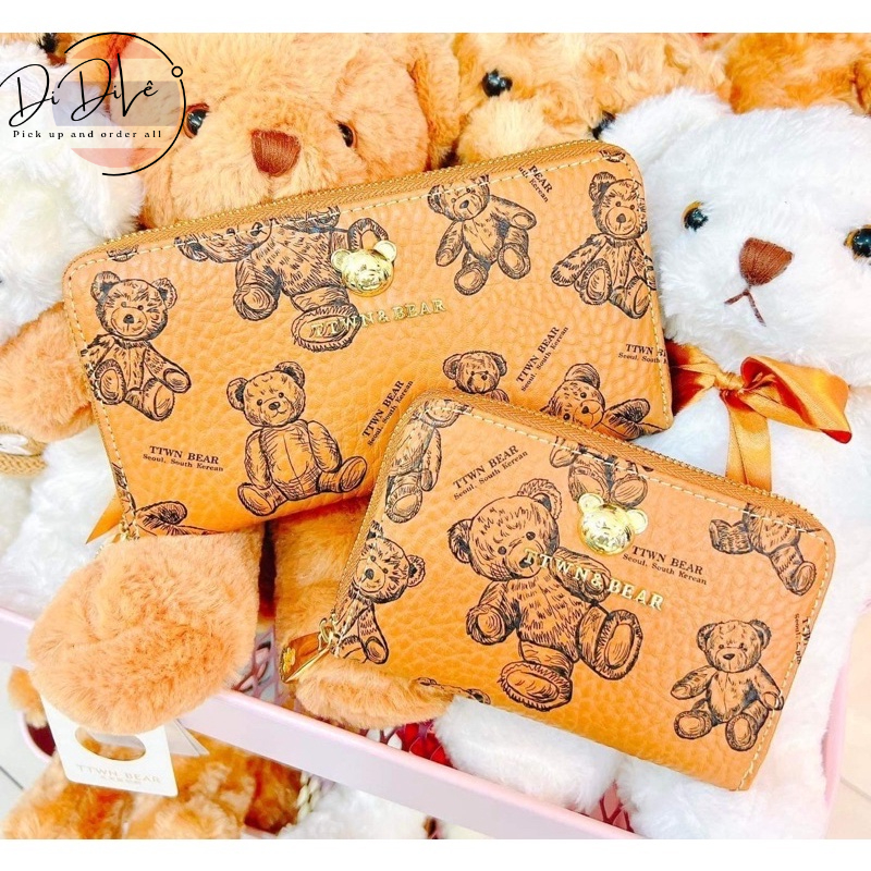 Ví da đựng tiền nữ TTWN Bear Thái Lan
