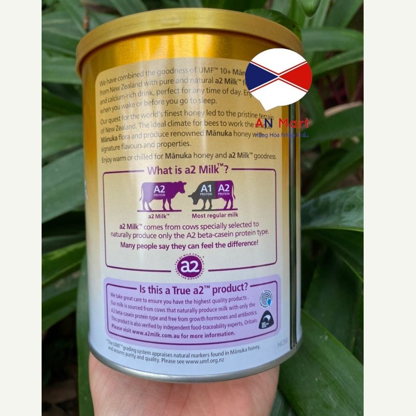 Sữa Bột A2 Mật Ong Manuka - Premium A2 Milk Powder With Manuka Honey 400g An Mart