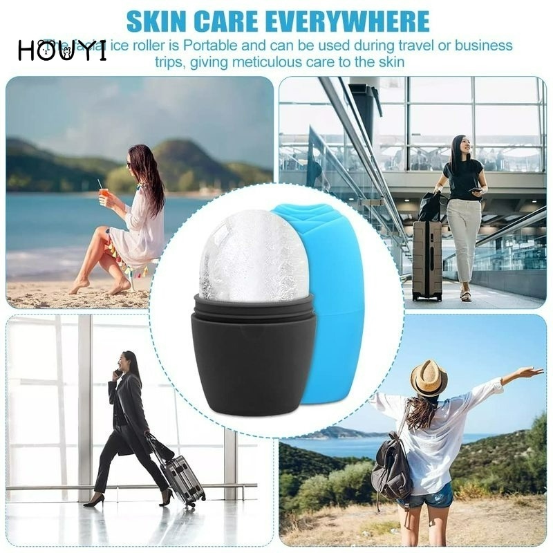 1 Ly Đá Mát Xa Giảm Quầng Thâm Mắt Bằng Silicone Có Thể Tái Sử Dụng Tiện Lợi