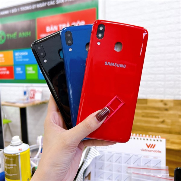 Bộ vỏ Samsung M20 zin nấu máy chuẩn
