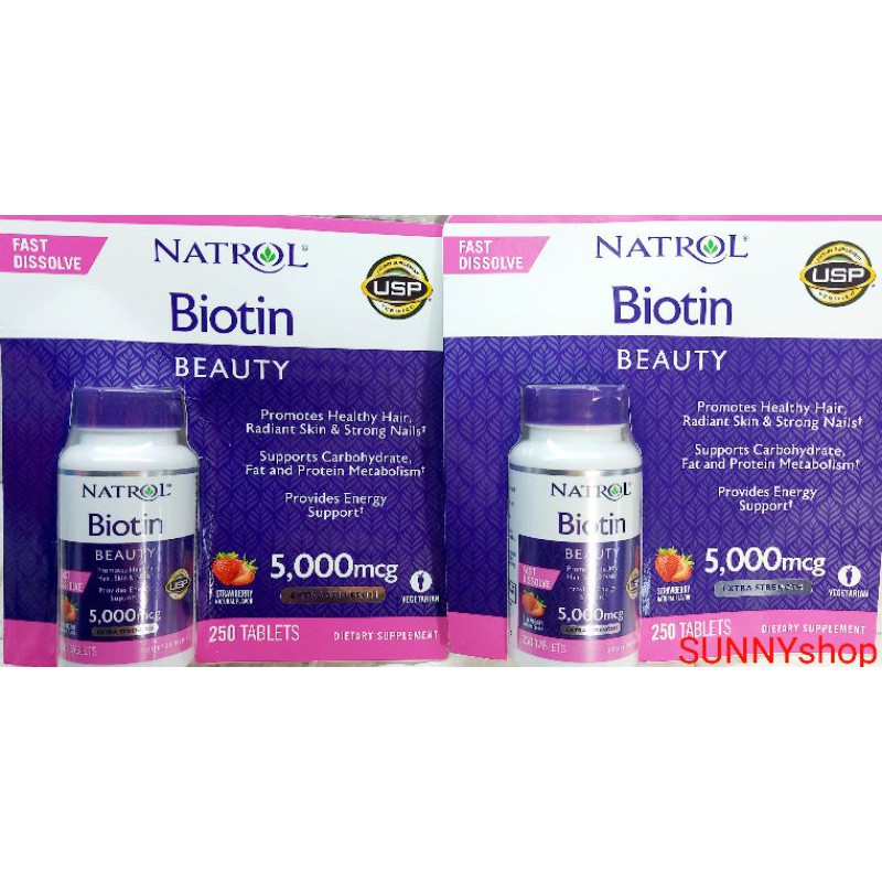 VIÊN NGẬM HỖ TRỢ MỌC TÓC, TRÁNH GÃY RỤNG BIOTIN 5000 MCG FAST DISSOLVE