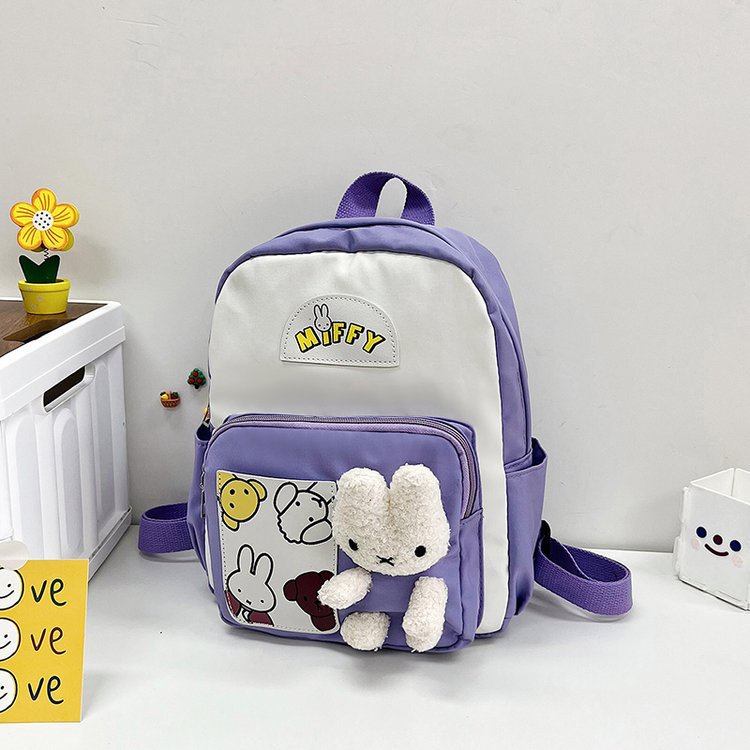 Balo đi học YAZHOULONG họa tiết hoạt hình thỏ Bunny dễ thương cho bé mẫu giáo