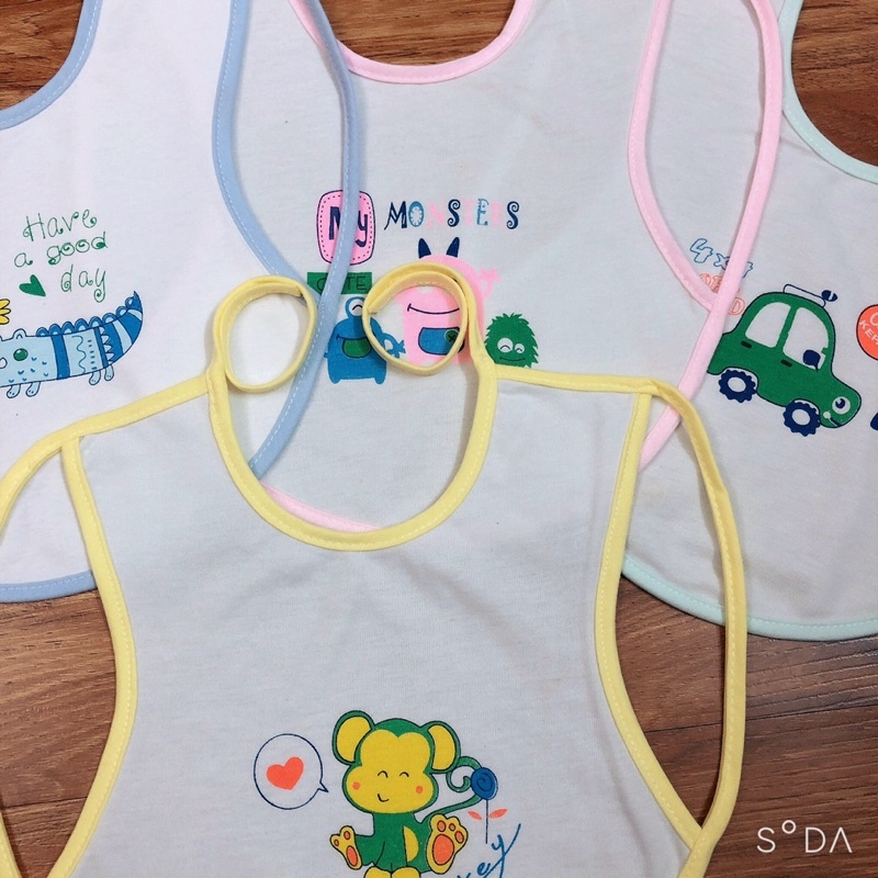 YẾM SỢI TRE 6 LỚP CHO BÉ MẶC ĐƯỢC 2 MẶT