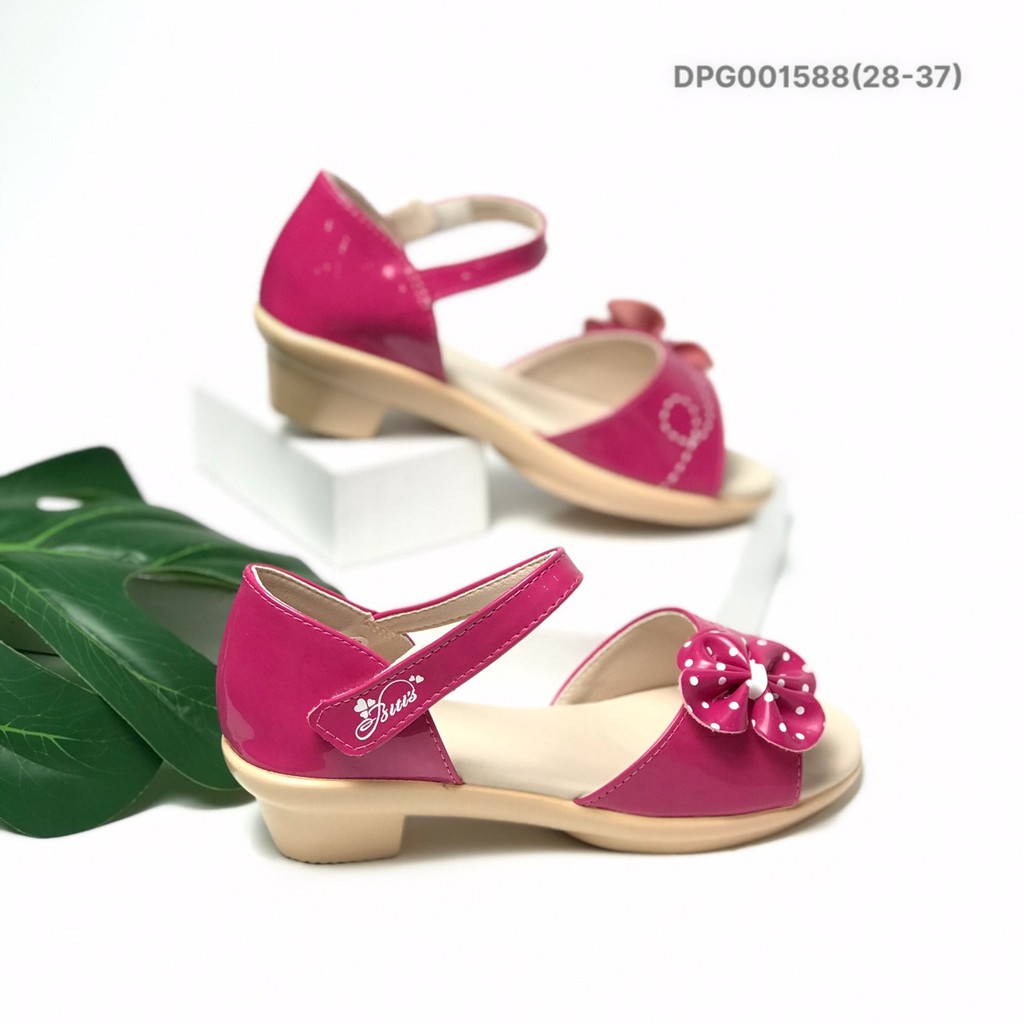 Sandal bé gái 28-37 ❤️FREESHIP❤️ Sandal bé gái BlTIS cao gót gắn nơ xinh xắn DPG001588