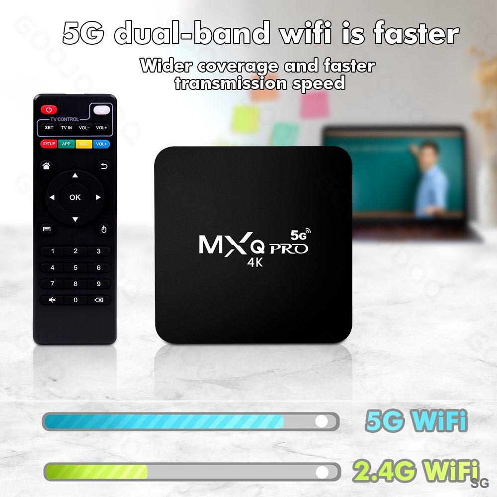Đầu TV box MXQ pro 4K HD 8 + 128GB WiFi Android 10 1 ChấT LượNg Cao KèM Phụ KiệN
