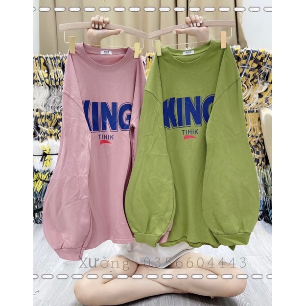 [ Rẻ vô địch ] Áo pull dài tay form rộng chất cotton - king