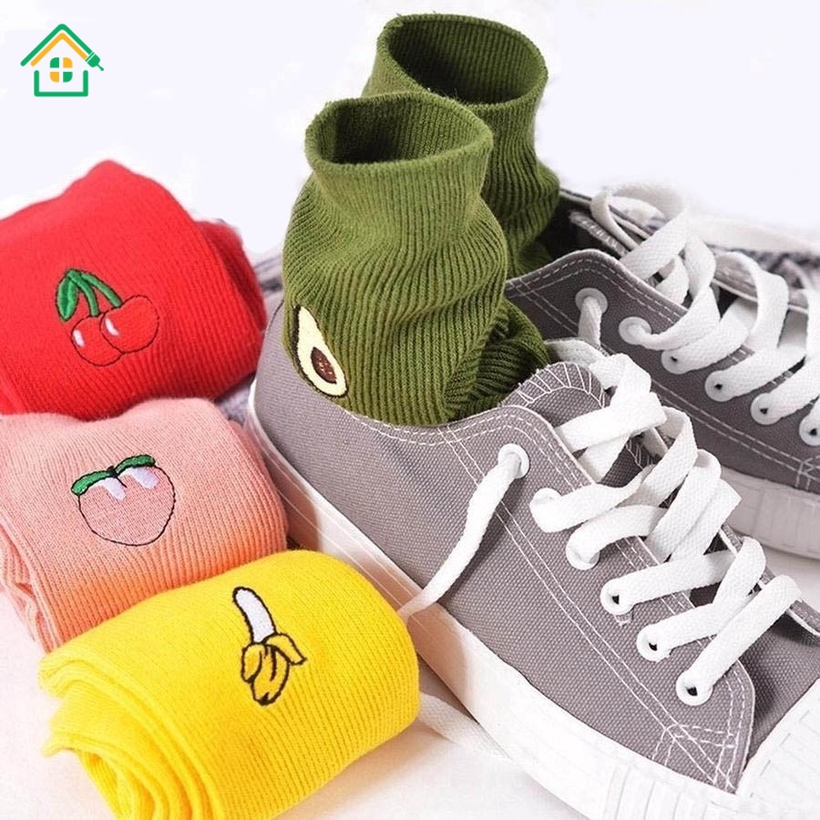 Đôi vớ họa tiết dễ thương thời trang nữ phong cách Hàn Quốc