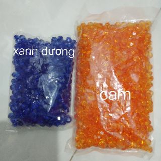 Hạt cườm pha lê nhựa 8li