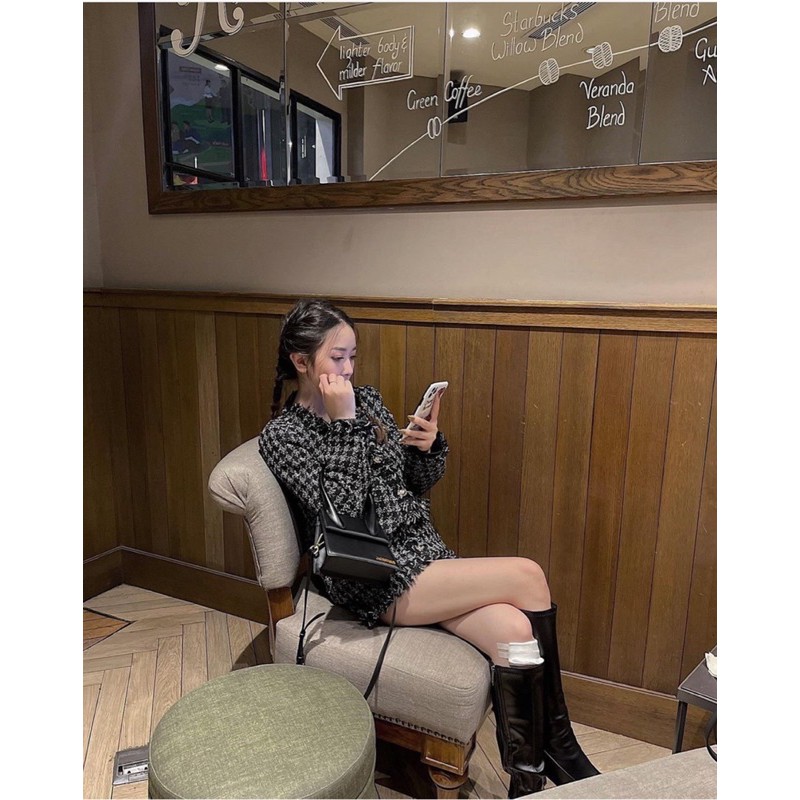 Chân váy set tweed tua rua tingoan SECRET DREAMER SKIRT/BL | BigBuy360 - bigbuy360.vn