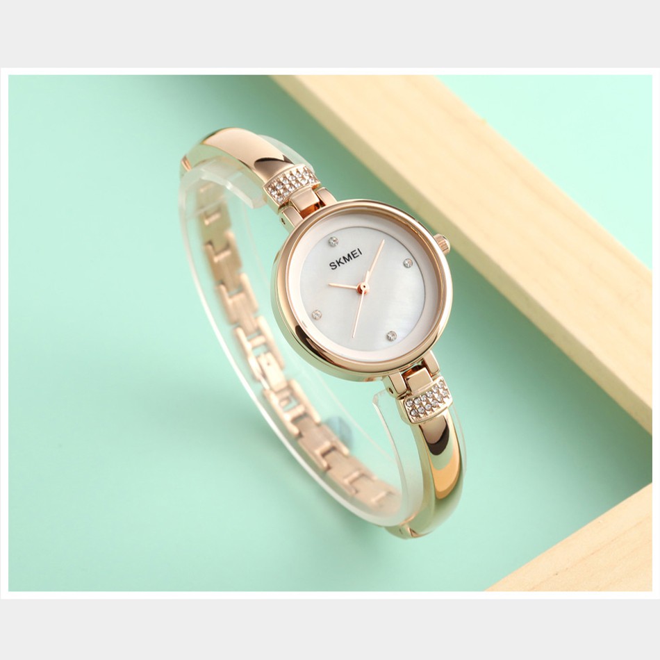 Đồng Hồ Quartz Dây Hợp Kim Chống Thấm Nước SKMEI