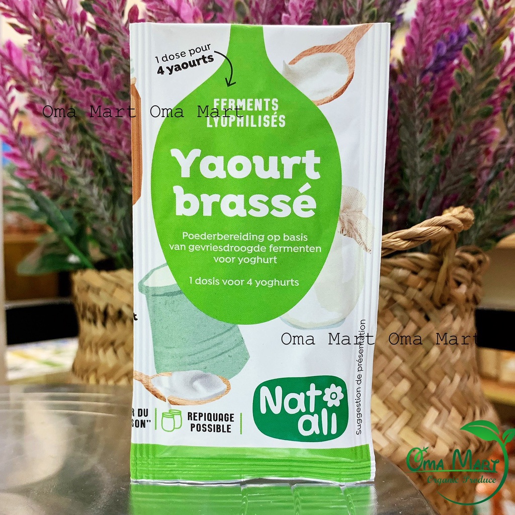 Men làm sữa chua yaourt hữu cơ Natali