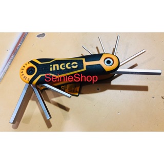 Bộ lục giác xếp bi 8 chi tiết ingco hhk14081