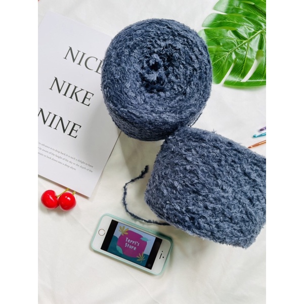 Yarn - Len Nhung - Cỡ sợi khoảng 1.5mm ~ 3.0mm - Làm các sản phẩm cho mùa đông