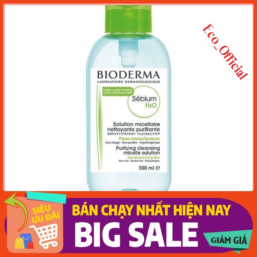 [ Mẫu mới ] Nước Tây Trang BIODERMA Pháp Có Nút Nhấn