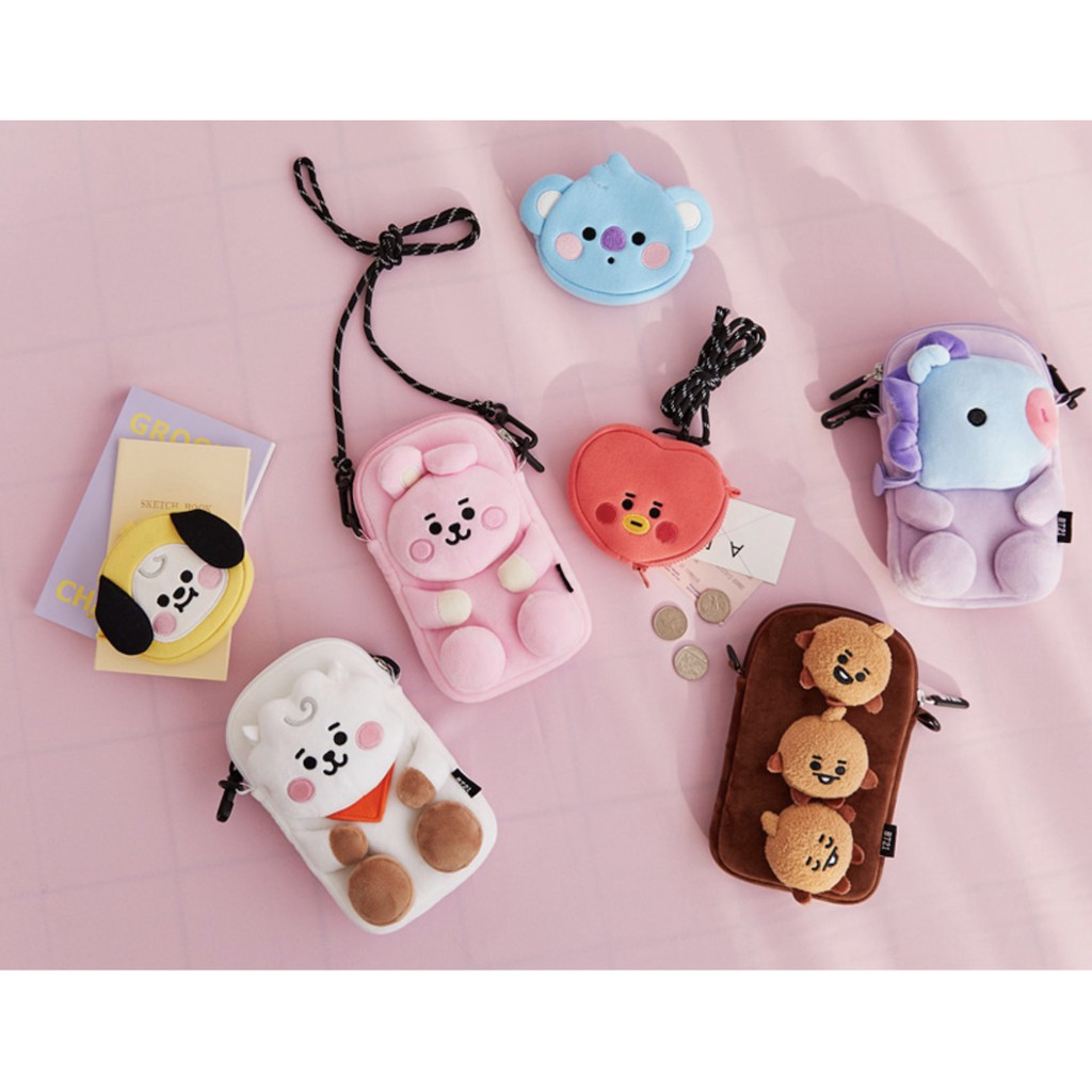 A042 A043 A044 A045 A046 A047 ❤️ PUNIQ SPACE on hand 100% official BT21 BTS original authentic baby sitting doll STANDING PLUSH BTS