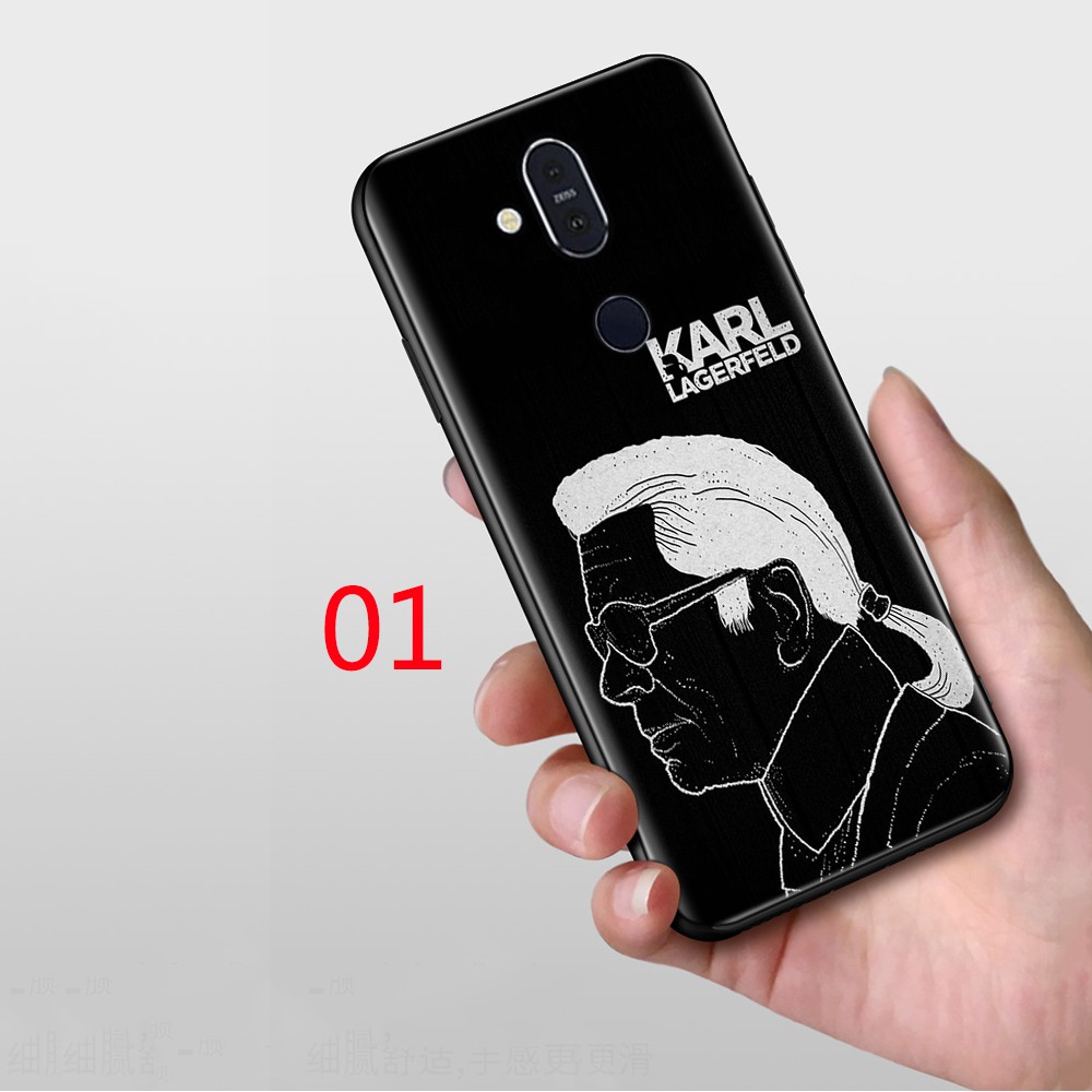 Ốp Lưng Silicon Mềm Họa Tiết Hoạt Hình Karl Lagerfd Cho Iphone X 5 Se 5s 6 6s 7 8 Plus