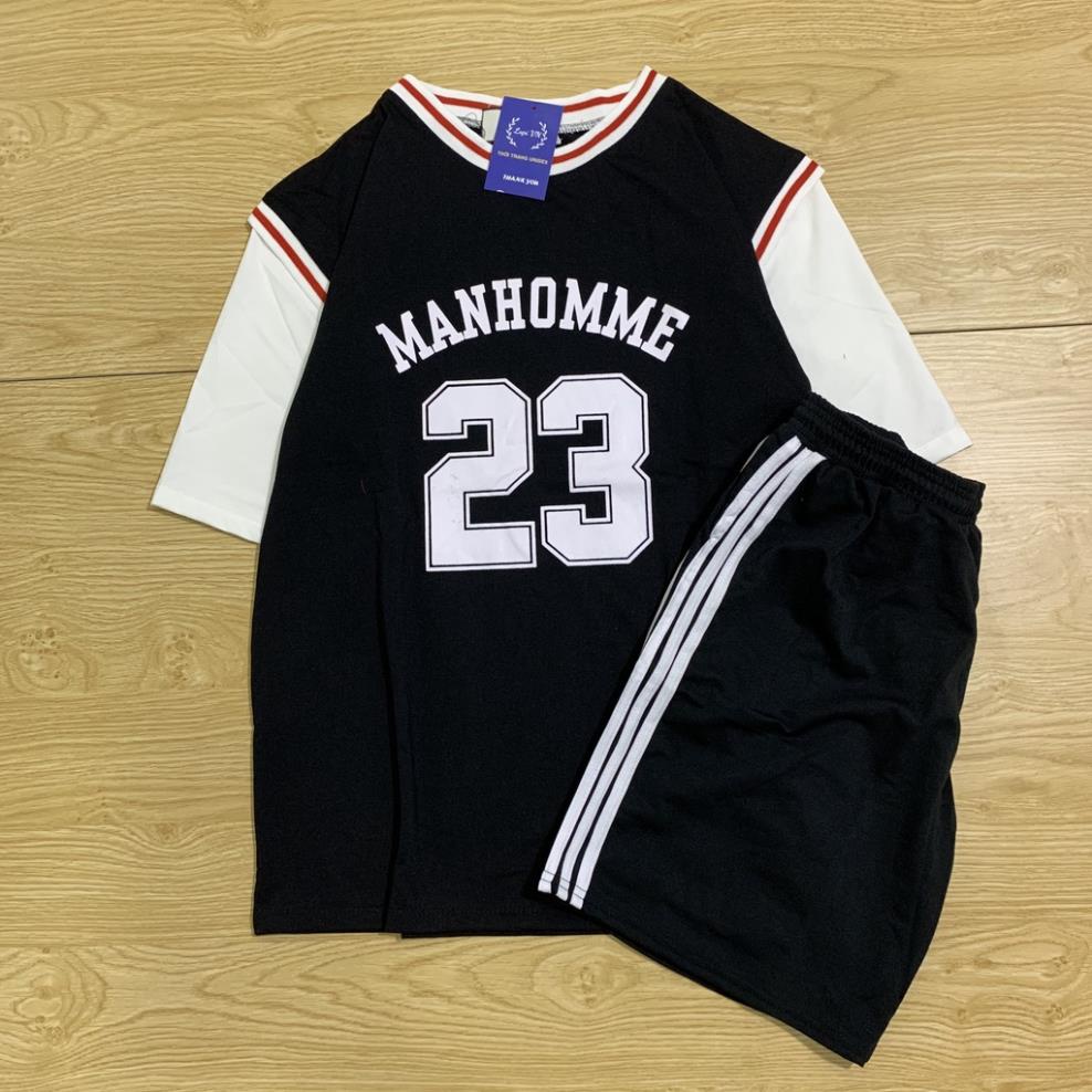 Set Đồ Bộ Bóng Rổ Nam Nữ Mẫu Số 23 Phong Cách Ulzzang- Lapi Vn, Phom Unisex, Freesize Chất Cotton Không Phai Xịn