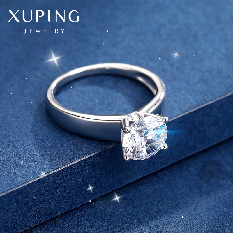 Nhẫn Nữ Mạ Vàng Trắng, Đính Đá Dimond Sang Trọng - XPN24