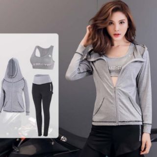 Sét đồ tập gym kín đáo 3 món
