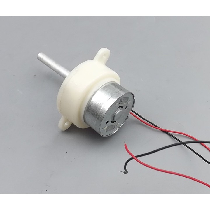 Motor giảm tốc mini 300 điện áp 6V - 12V tốc độ 5 - 10 vòng chạy êm thích hợp làm bàn xoay trưng bày sản phẩm - LK0173