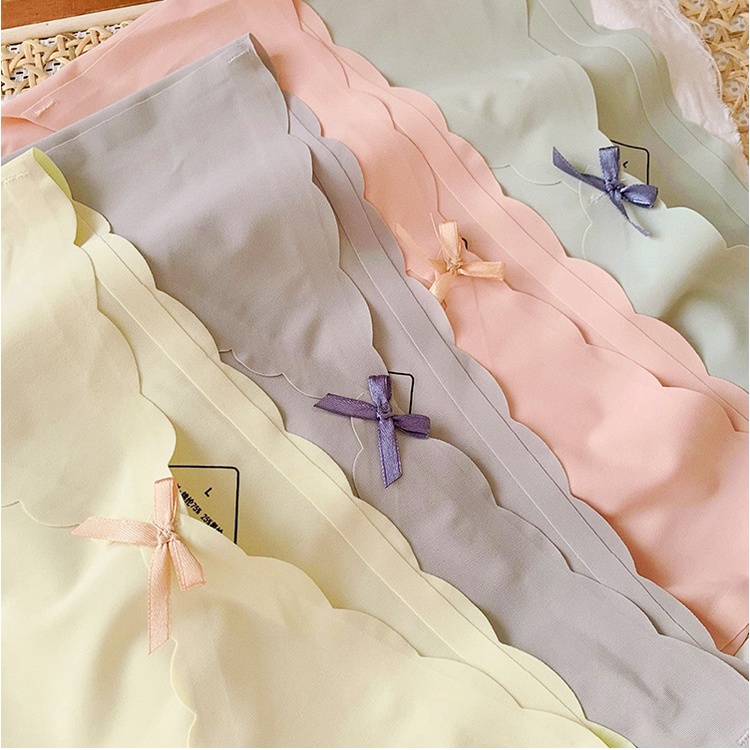 SET 4 QUẦN LÓT BẦU VÀ SAU SINH CẠP CHÉP SÓNG KHÔNG ĐƯỜNG MAY CHẤT LỤA BĂNG KHÁNG KHUẨN 85KG