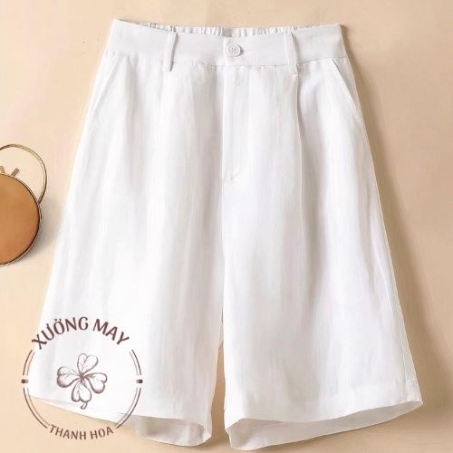 Quần ngố đũi nữ ống rộng khóa trước chun sau bigsize từ 40 - 70kg siêu thoáng mát