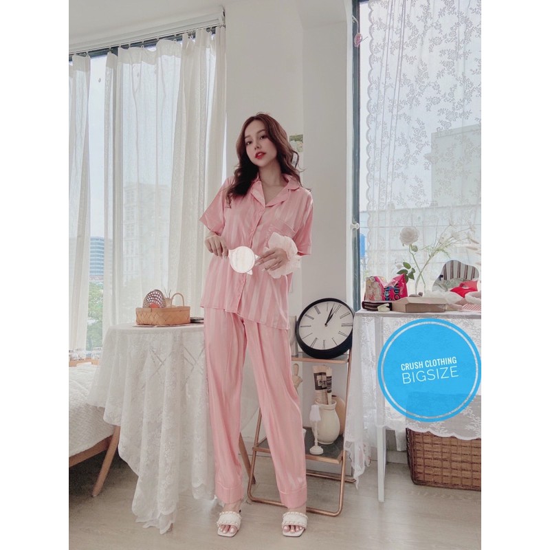 [Mẫu Đẹp] Pyjama Đồ Bộ Bigsize 55-100kg Diện cực Đẹp Chất Gấm Cao Cấp