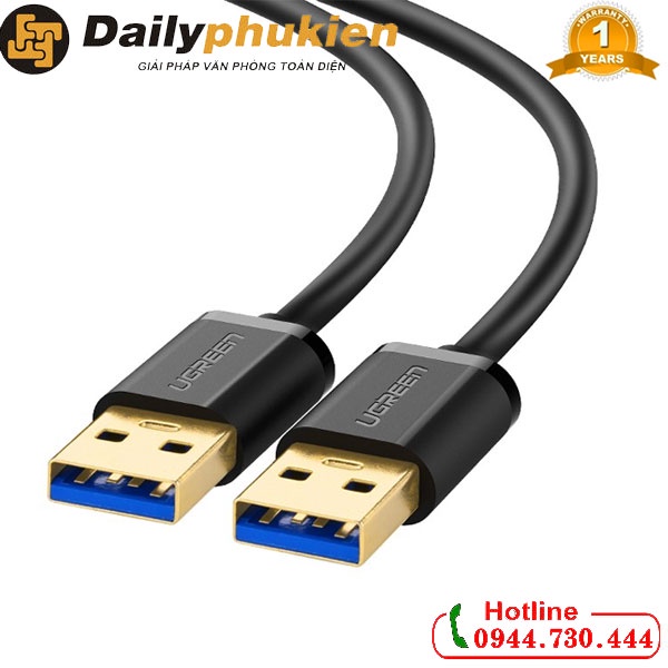 Dây USB 3.0 2 đầu đực1m UGREEN 10370 dailyphukien