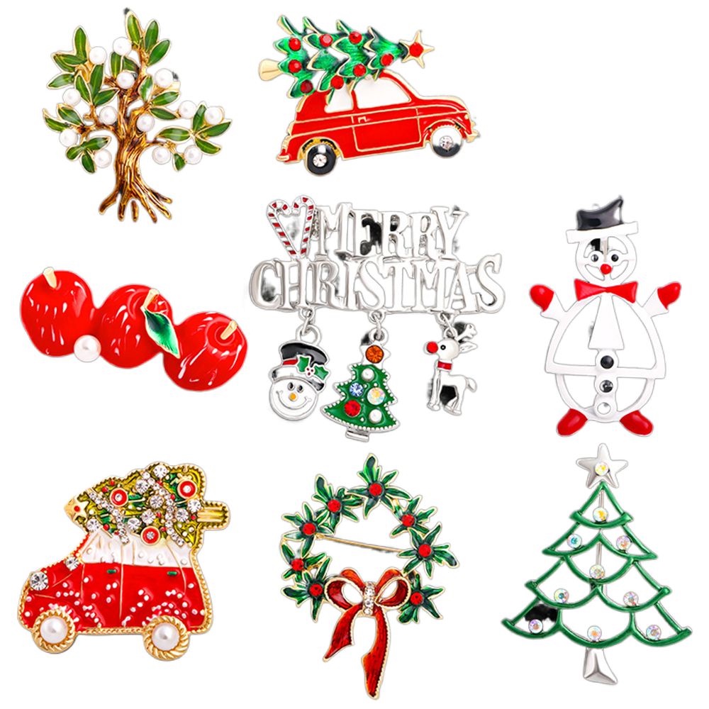 Trâm Cài Áo Kim Loại Hình Tuần Lộc Giáng Sinh Năm Mới Kerstman