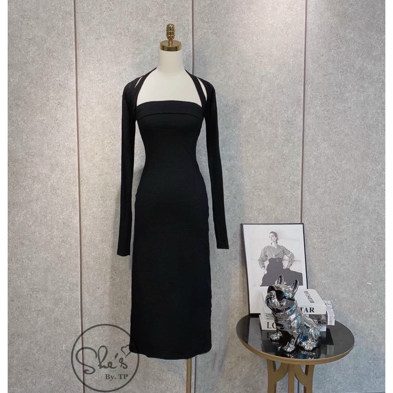 Set Váy Len Áo Khoác Mix Váy Body 2 Màu Siêu Xinh Có Ảnh Thật Kèm Video | BigBuy360 - bigbuy360.vn