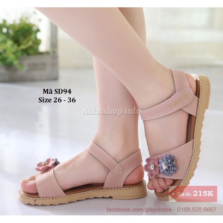 Sandal bé gái 3 - 12 tuổi SD94